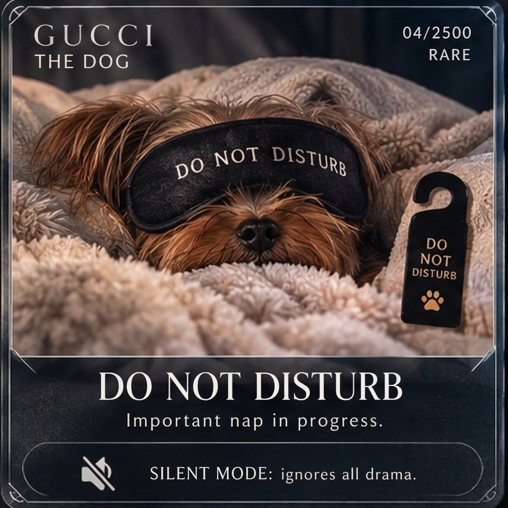 Do Not Disturb — Rare, 2,500 supply. Important nap in progress. Silent Mode: Ignores all drama.