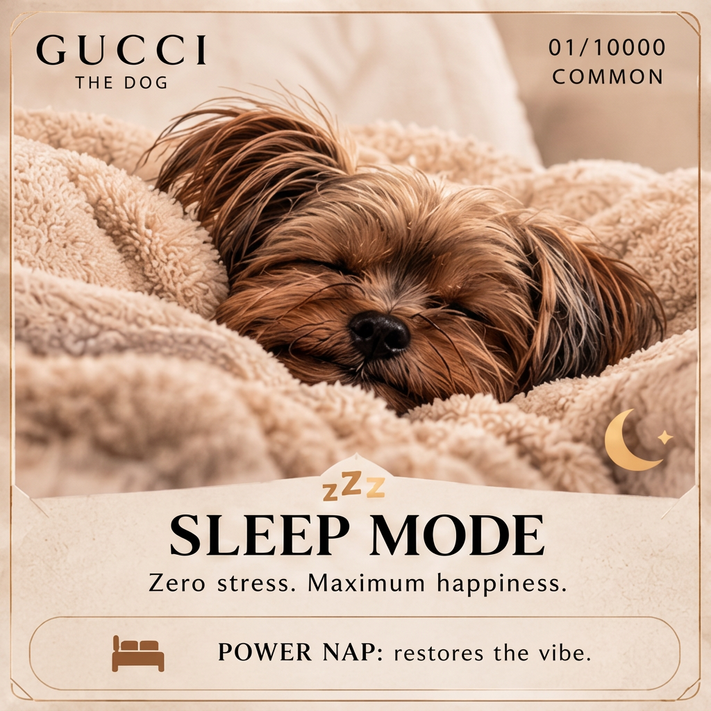 Sleep Mode — Common, 10,000 supply. Zero stress. Maximum happiness. Power Nap: Restores the vibe.